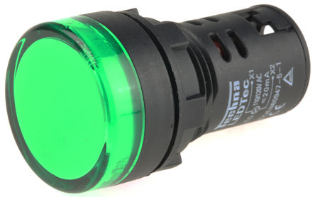 TECHNA - LEDtecGreen110Vac - TECHNA ɫ LED ָʾ LEDtecGreen110Vac, 22mmֱ, IP65		