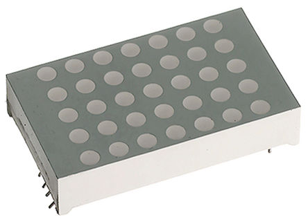 Kingbright - TA12-23YWA - Kingbright TA12 ϵ 1ַ  7 x 5 ɫ LED ʾ TA12-23YWA, 13 mcd, 30.6mmַ, ͨװװ		