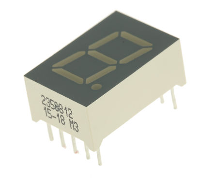 Kingbright - SC05-11GWA - Kingbright 1ַ 7  ɫ LED  SC05-11GWA, 10 mcd, ҲС, 12.7mmַ, ͨװװ		