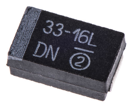 Vishay - 293D336X9016D2TE3 - Vishay 293D ϵ 33F 10% SMD  293D336X9016D2TE3, 16 V ֱ, 7343-31 װ, 700m ESR, +125C		