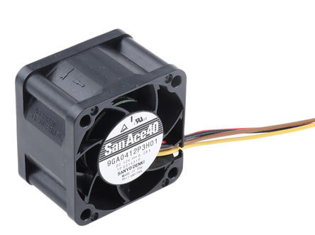 Sanyo Denki - 9GA0412P3H01 - Sanyo Denki GA ϵ 3.36W 12 V ֱ  9GA0412P3H01, 32.4m3/h, 14500rpm, 40 x 40 x 28mm		