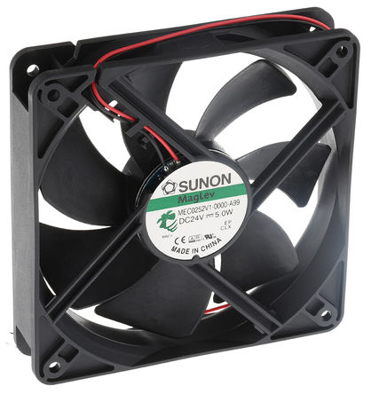 Sunon - MEC0252V1-0000-A99 - Sunon ME ϵ 5W 24 V ֱ  MEC0252V1-0000-A99, 184m3/h, 3100rpm, 120 x 25 x 120mm		