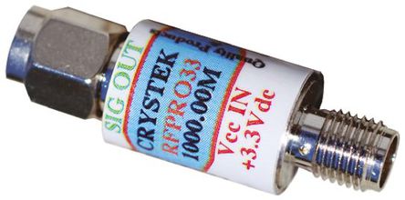 Crystek - RFPRO33-500.000 - RFPRO33-500.000 Ϊ 500 MHz Ҳ, 3 SMA Ƿװ, 11.05 (Dia.) x 33.34mm		