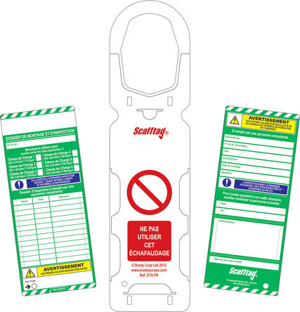 Brady - 806758 - Brady ּܱǩ׼, ׼1 ֧ʡ10  Scafftag MK1 ֧ܡ20  Scafftag MK1 		