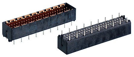 ERNI - 224558 - ERNI MicroSpeed ϵ 50· 1 (Horizontal) mm, 1.5 (Vertical) mmھ (2) ֱ PCB  224558, Ӷ˽, 1A, װͨ		