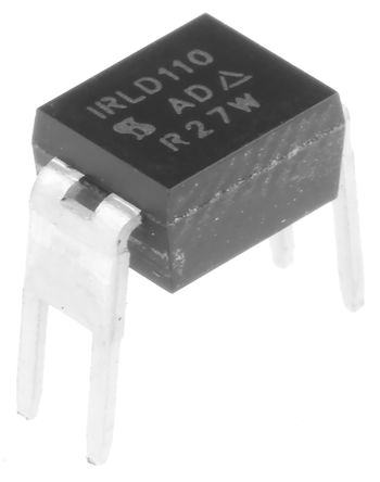 Vishay - IRLD110PBF - Vishay N Si MOSFET IRLD110PBF, 1 A, Vds=100 V, 4 HVMDIPװ		