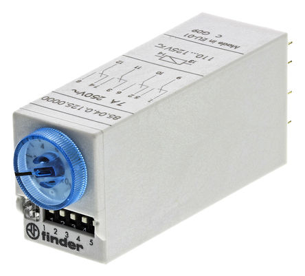 Finder - 85.04.0.125.0000 - Finder ๦ ʱ̵ 85.04.0.125.0000, 0.05  100s0.5  100min, ĵ˫, 4, 4PDT, 110  125 V /ֱ		