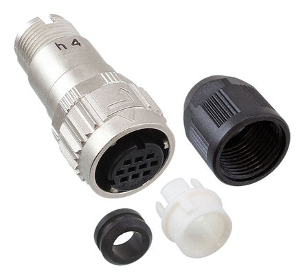 Hirose - HR08D-12WPK-10SC - Hirose HR08D ϵ 10· °װ ֱ  ͷ HR08D-12WPK-10SC, ĸ, ʽӺ		