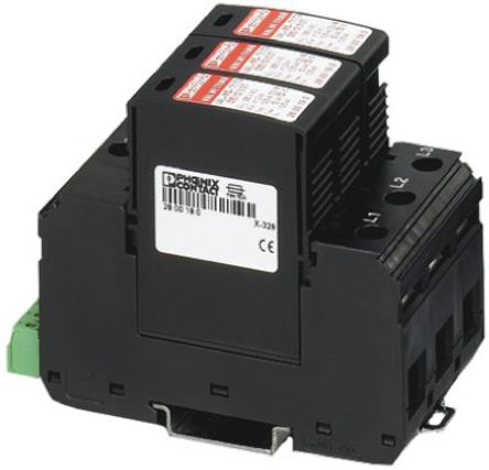 Phoenix Contact - 2800188 - Phoenix Contact VAL-MS-T1/T2 335/12.5/3+0-FM 3  ҵӿ, 50kA, 250 V , DIN 찲װ		