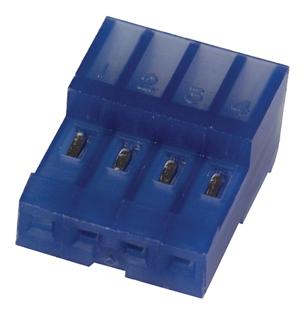 TE Connectivity - 3-640442-4 - TE Connectivity MTA-100 ϵ 4· 2.54mmھ ֱ ĸ IDC  3-640442-4, °װ		