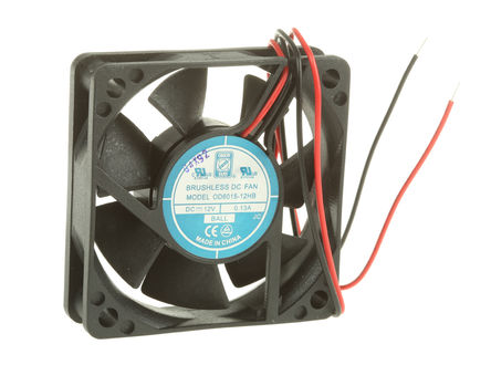 RS Pro - OD6015-12HB - RS Pro OD6015 ϵ 1.6W 12 V ֱ  OD6015-12HB, 32.3m3/h, 4500rpm, 60 x 60 x 15mm		