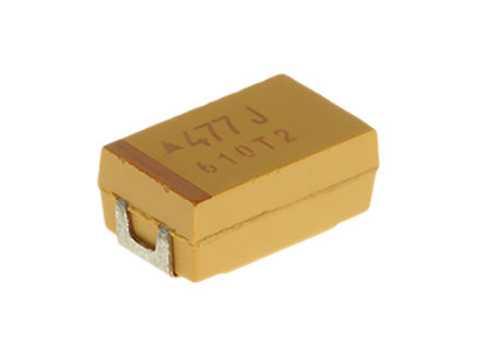 AVX - TAJD477K006RNJ - AVX TAJ ϵ 470F 10% SMD  TAJD477K006RNJ, 6.3 V ֱ, 7343-31 װ, 400m ESR, +125C		