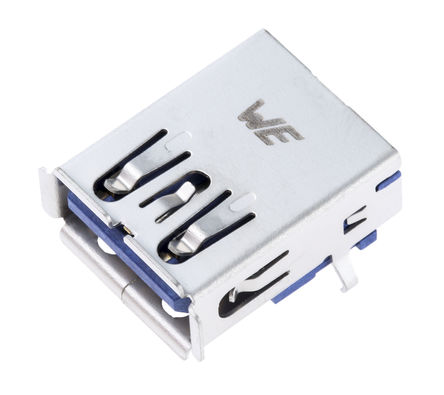 Wurth Elektronik - 692122030100 - Wurth Elektronik WR-COM ϵ ֱ USB3.0 A  USB  692122030100, ͨ, 30 V , 250mA		