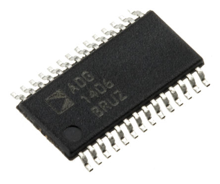 Analog Devices - ADG1406BRUZ - Analog Devices ADG1406BRUZ ·,  16:1, 12 VԴ, 28 TSSOPװ		