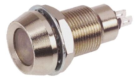 Marl - 512-997-75 - Marl 512-997-75 10 mm  ɫ LED ָʾ, ƬӶ, 12.7mmװ׳ߴ, 110 V 		