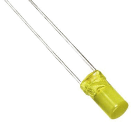 Kingbright - L-47XSYCK - Kingbright ɫ (590 nm ) LED L-47XSYCK, 2.5 V, 100 mcd, 130 ӽ 3mm (T-1) ͨ		