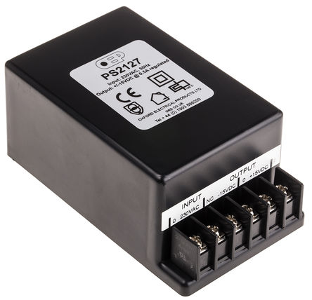 OEP - PS2127 - OEP ʽ ǶʽԵԴ PS2127, 207  253V ac, 15V dc, 500mA, 15W, 119 x 69 x 51.3mm		