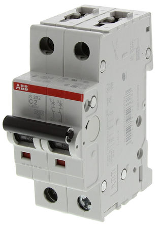 ABB - 2CDS252001R0024 - ABB System M Pro S200 ϵ 2 2 A MCB ΢Ͷ· 2CDS252001R0024, 6 kA Ͽ, C բ		