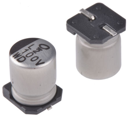 Nichicon - UWD1V101MCL1GS - Nichicon WD ϵ 35 V ֱ 100F SMD  UWD1V101MCL1GS, 20%ݲ, +105C		