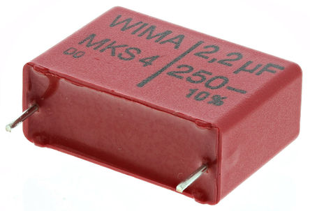 WIMA - MKS4F042205G00KSSD - WIMA MKS4 ϵ 2.2F ͨ PET  (PET) MKS4F042205G00KSSD, 10%ݲ, 160 V 250 V ֱ, -55  +100 C		