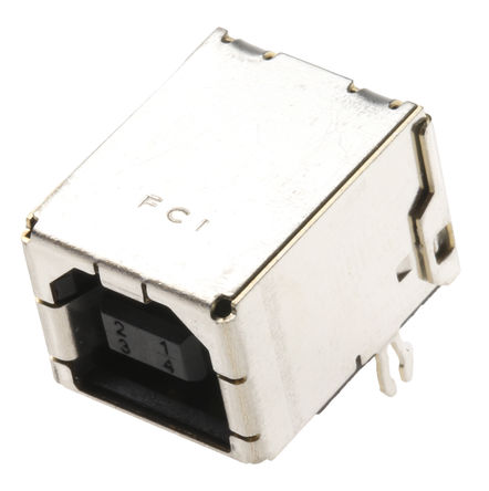 Amphenol FCI - 61729-1011BLF - Amphenol FCI 1 ˿ ֱ ĸ USB 2.0 B  USB  61729-1011BLF, ͨ		