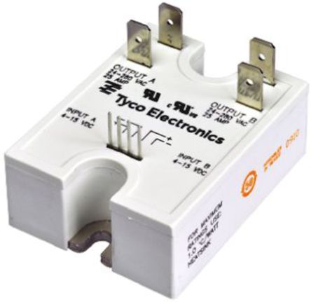 TE Connectivity - SSRD-240D25 - TE Connectivity 25 A ̰װ 2 x SPNO ̵̬ SSRD-240D25,  SCR, 㽻л, 280VЧֵ		