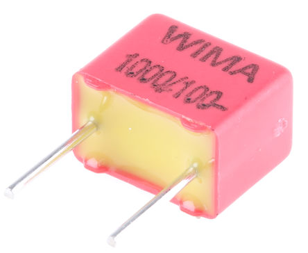 WIMA - FKP2/1000/100/5 - WIMA FKP2 ϵ 1nF ۱ϩ (PP) FKP2/1000/100/5, 5%, 100 V ֱ/63 V , ͨ		