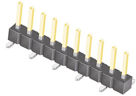 Samtec - TSM-110-02-L-SV - Samtec TSM ϵ 10· 2.54mmھ (1) ֱ Ź TSM-110-02-L-SV, Ӷ˽, 7A, 氲װ		