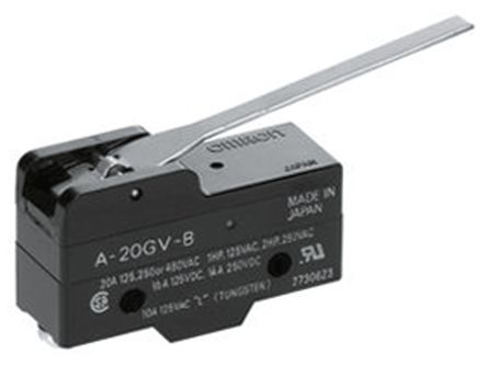 Omron - A-20GV-B - Omron IP00 ٶ λ A-20GV-B, ܸ, SPDT, /, 500V		
