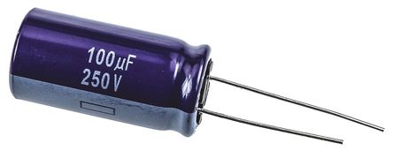 Panasonic - ECA2EM101 - Panasonic M ϵ 250 V ֱ 100F ͨ  ECA2EM101, 20%ݲ, +85C		