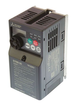 Mitsubishi - FR-D720S-008SC-EC - Mitsubishi FR-D720S ϵ IP20 0.1 kW Ƶ FR-D720S-008SC-EC, 0.2  400Hz, 800mA, 200  240 V 		