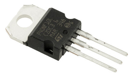 STMicroelectronics - STP40NF10L - STMicroelectronics STripFET ϵ N Si MOSFET STP40NF10L, 40 A, Vds=100 V, 3 TO-220װ		