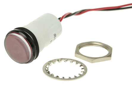 Dialight - 557-1503-203 - Dialight 557-1503-203 17.8 mm Ƕʽ ɫ LED ָʾ, ߽Ӷ, 11/16inװ׳ߴ, 12 V ֱ		