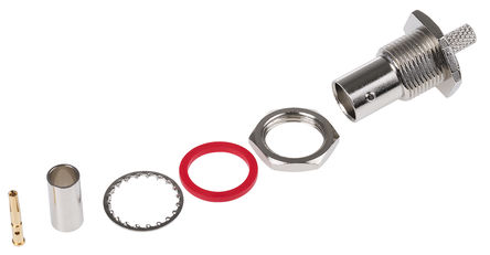 TE Connectivity - 5-1634516-1 - TE Connectivity 50 ֱ 尲װ ĸ BNC  5-1634516-1, 0  4GHz, ѹ ˽, RG141 A/U, RG58 C/U, 		