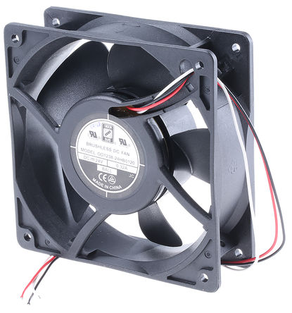 RS Pro - OD1238-24HB01A20 - RS Pro OD1238 ϵ 7W 24 V ֱ  OD1238-24HB01A20, 178.5m3/h, 2800rpm, 120 x 120 x 38.5mm		