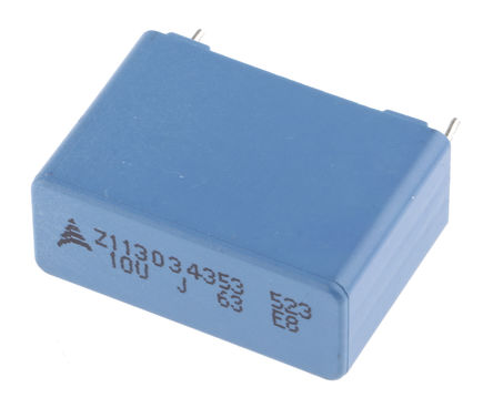 EPCOS - B32523Q0106J - EPCOS B32523 ϵ 10F ͨ PET  (PET) B32523Q0106J, 5%ݲ, 40 V 63 V ֱ, -55  +125 C		