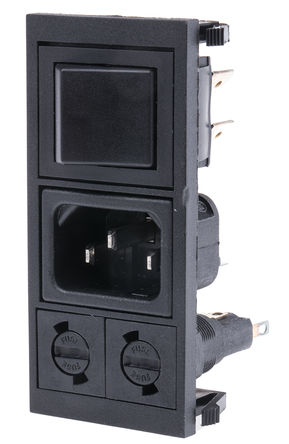 Bulgin - BZV03/Z0000/05 - Bulgin Ƕʽ C14 IEC ͷ BZV03/Z0000/05, 10A, 250 V 		