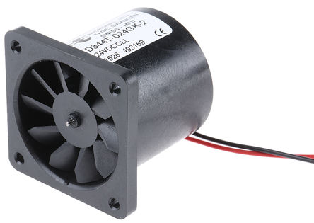 Micronel - D344T-024GK-2 - Micronel D340T ϵ 0.96W 24 V ֱ  D344T-024GK-2, 16.56m3/h, 13000rpm, 40 x 40 x 36mm		