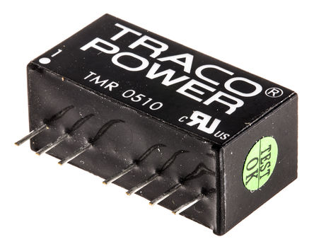 TRACOPOWER - TMR 0510 - TRACOPOWER TMR 2 ϵ 2W ʽֱ-ֱת TMR 0510, 4.5  9 V ֱ, 3.3V dc, 500mA, 1.6kV dcѹ, 76%Ч, SIP 8װ		
