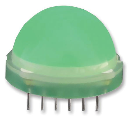 Kingbright - DLC/6SGD - Kingbright 6 ɫ (568 nm ) LED DLC/6SGD, 100 mcd, 120 ӽ 20 mm ͨ		