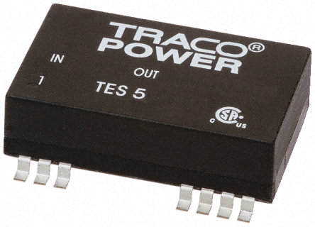TRACOPOWER - TES 5-2423 - TRACOPOWER TES 5 ϵ 5W ʽֱ-ֱת TES 5-2423, 18  36 V ֱ, 15V dc, 165mA, 1.5kV dcѹ, SMDװ		