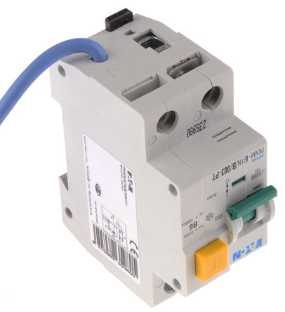 Eaton - PKNM-6/1N/B/003-PT - Eaton  ϵ 1+N B סլ RCBO, PKNM-6/1N/B/003-PT, 6A, 10 kA·		