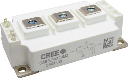 Wolfspeed - CAS300M12BM2 - Wolfspeed ˫ SiC N MOSFET CAS300M12BM2, 404 A, Vds=1200 V, 7		
