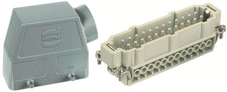 Harting - 09300240520+09330242601 - Harting Han E ϵ 24  ͷ 󸺺ɵԴ׼ ׼ 09300240520+09330242601, PG21 Ƴߴ, 16A, 500 V		