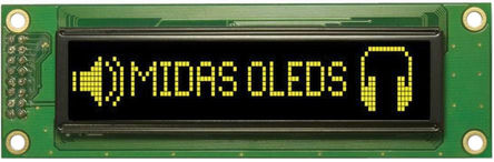 Midas - MCOB100016FV-EYP - Midas F ϵ ɫ AMOLED ʾ MCOB100016FV-EYP, 100 x 16, COB, нӿ		