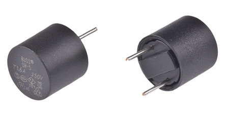 Cooper Bussmann - SR-5-1-6A-BK - Cooper Bussmann 1.6A  Ը߶˽۶ SR-5-1-6A-BK, T۶ٶ, 250V ac, 8.5mmֱ, 8.1mm		