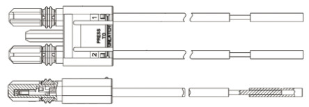TE Connectivity - 2106378-3 - TE Connectivity Slimseal SSL ϵ 0.1m ɫ 3 ·  2106378-3 ͷ, 250 V /ֱ		