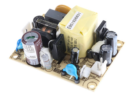 Mean Well - EPS-15-24 - Mean Well 15W  ǶʽģʽԴ SMPS EPS-15-24, 120  370 V dc, 85  264 V ac, 24V dc, 625mA, 83%Ч		