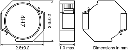 TDK - VLF3012AT-6R8MR59 - TDK VLF3012A ϵ  6.8 H Ƭ VLF3012AT-6R8MR59, 20%ݲ, 830mA Idc, 270mֱ		