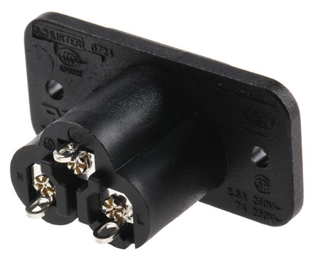 Schurter - 4300.0100 - Schurter 尲װ C6 IEC ͷ 4300.0100, Ӷ˽, 2.5A, 250 V 		